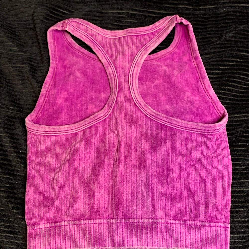 Zenana Fuchsia Ribbed Tank - Picture 4 of 6